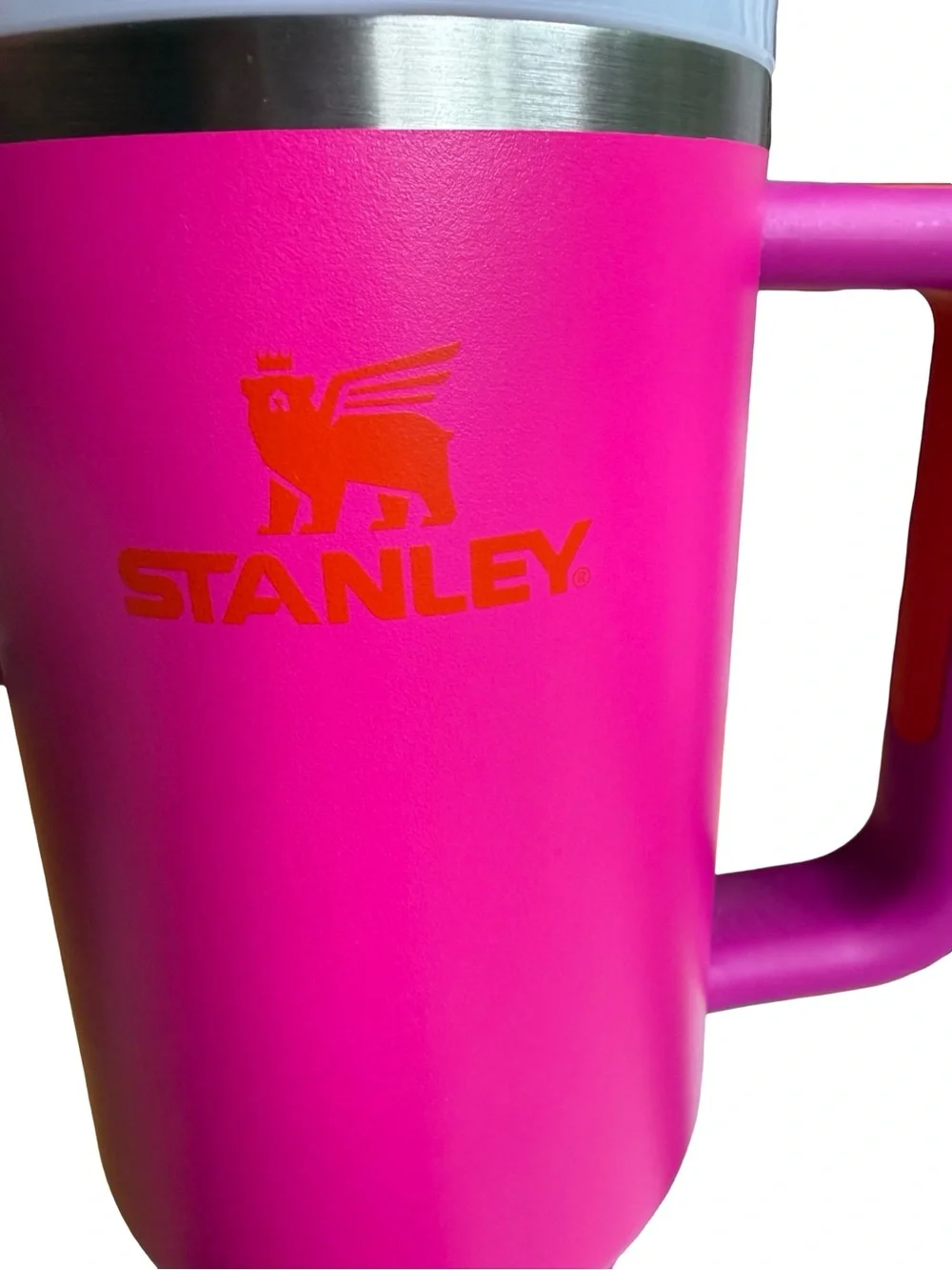 NWT Stanley Pink 40oz Insulated Quencher H2.0 Tumbler with Handle and Straw